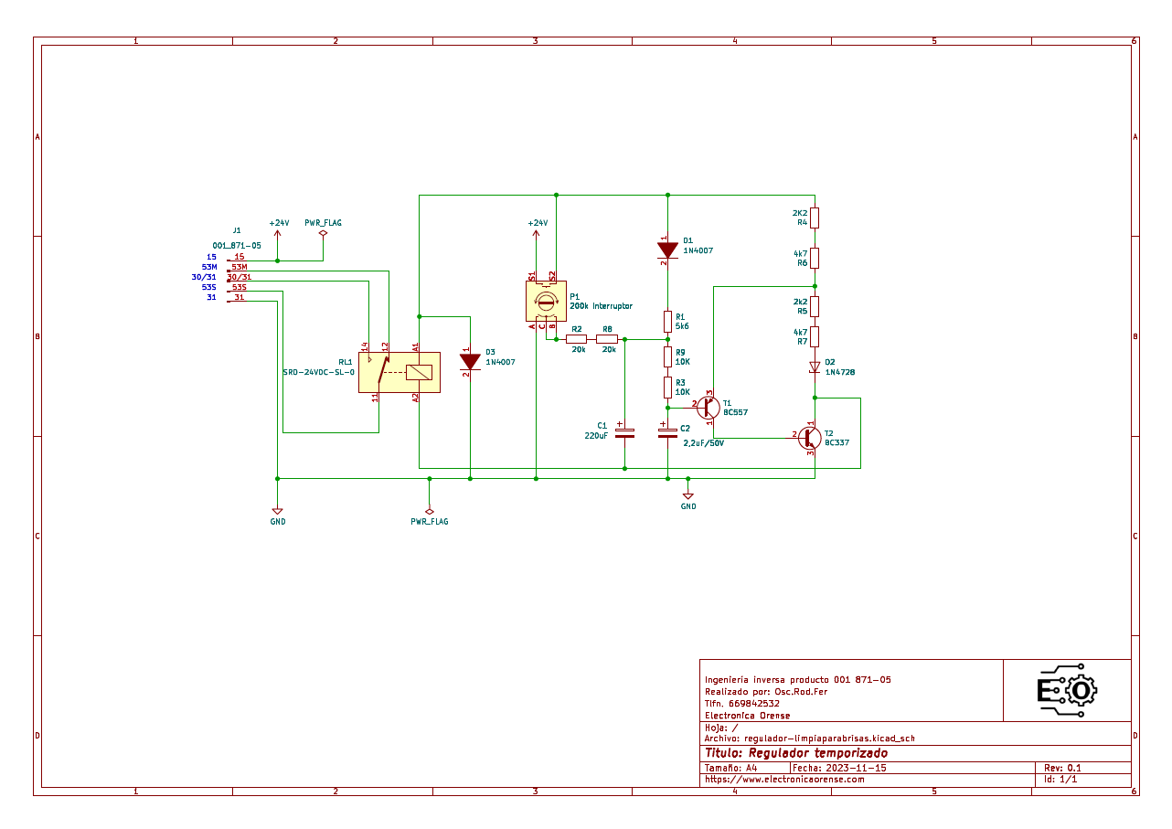 electronica orense ingenieria inversa producto 001 871 05 kicad esquema